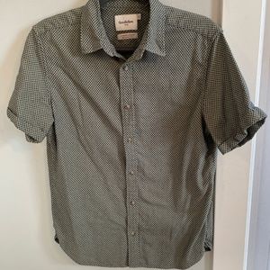 Green short sleeved button down